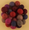 Handmade Felt Accessories - 15mm Balls - Reds